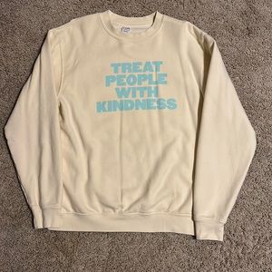 Harry Styles Treat People With Kindness Cream/Beige Sweatshirt